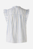 Cotton blouse with stripes