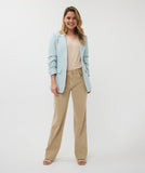 Linen look blazer