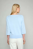 Sky Blue Boat neck Sweater