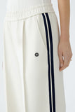 Eggnog Trouser with Navy Stripe