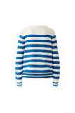 ivory and Blue Striped Sweater