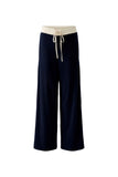 Navy Trouser with Ivory Stripe