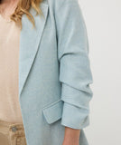 Linen look blazer