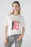 Ivory t-shirt with sequins