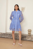 Inka Dress in Blue Lace