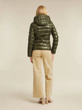 Hooded Puffa jacket in deep khaki