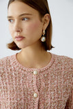 French style cardigan in rose gold mix