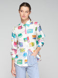 Mafalda sardines silk shirt