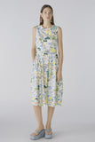 Cotton Summer Dress with Tropical Print