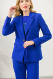 Johnny jacket in cobalt blue