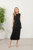 Ava Black Channel Dress