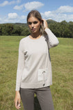 Beige jumper with pocket detail