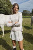 Trevino jumper in pink and cream