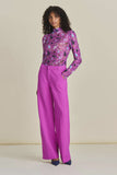 Wide leg trousers in cactus pink