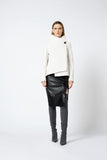 Asymmetric Jacket in Winter white