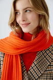 Orange cable scarf