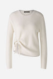 Buttermilk sweater with gather detail