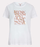 Foil print t-shirt