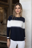 Aprille Sweater in navy and ivory