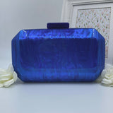 Blue enamel bag